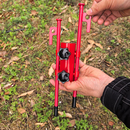 Adjustable Tent Canopy Pole Holder – Reinforced Camping Awning Support Tube with Windproof Stakes for Outdoor Shelter Stability