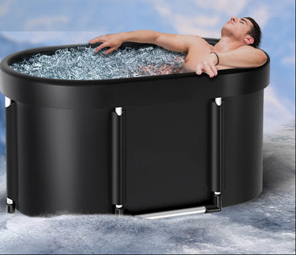 Large Ice Bath Tub – Portable Collapsible Cold Plunge with Upgraded Aluminum Frame for Athletes, Recovery, Outdoor Gardens, Gyms and Home Wellness