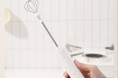 Wireless Milk Frother – Rechargeable 3 Speed Electric Whisk for Coffee, Matcha, Baking and Cream Frothing