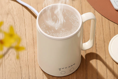Portable Travel Electric Kettle – 400ml Thermal Water Boiler for Tea, Coffee, Milk and Instant Meals Anywhere