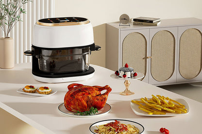 Smart Air Fryer – 4L Oil Free Transparent Window Cooker for Healthy Frying, Roasting and Easy Family Cooking