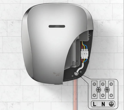 Automatic HEPA Hand Dryer – 1450W Heavy Duty Stainless Steel Air Dryer with High-Speed Drying for Commercial Bathrooms and Offices