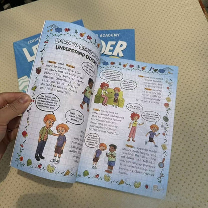 Children’s Street-Smart and Leadership Book Set – Two English Educational Comic Books for Parent-Child Reading, Life Skills and Early Learning