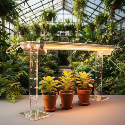Adjustable Grow Light Stand – Sturdy Plant Lamp Holder Rack for Indoor Gardening, Hydroponics and Seedling Growth with Flexible Height and Hanging Support