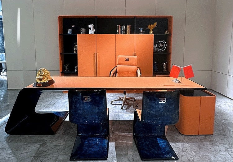 Luxury Executive Computer Desk – Modern Designer Office Table for CEO Workspaces, Gaming Rooms and Stylish Home Office Furniture
