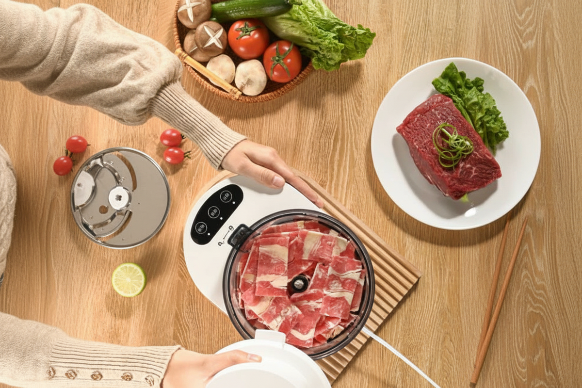 Electric Meat Grinder Machine – Multifunction Kitchen Food Processor for Mincing Meat, Slicing Vegetables and Meal Preparation