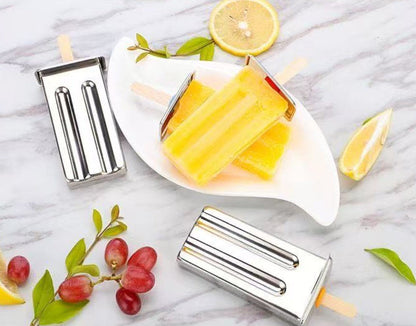 Stainless Steel Popsicle Mold Set – 10-Piece Reusable 304 Food-Grade Ice Cream Molds for Homemade Frozen Treats, Parties and Commercial Kitchens