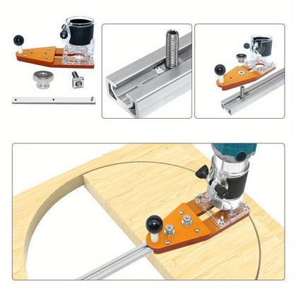 Router Circle Cutter Jig – Adjustable Wood Router Circle Cutting Guide for Milling, Slotting and Perfect Circles up to 14.17 Inches.