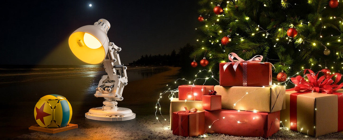 LED Light Kit for Pixar Luxo Jr Model-Decorative Lighting Upgrade Compatible with Building Block Displays