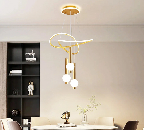 Lollipop LED Pendant Light – Adjustable Three Color Hanging Lamp with Remote Control for Dining Room, Bedroom and Modern Interiors