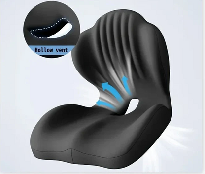 Ergonomic Memory Foam Lumbar Cushion – Pressure-Relief Back Support Pad for Office Chairs, Long Sitting, Posture Comfort and Everyday Seat Support