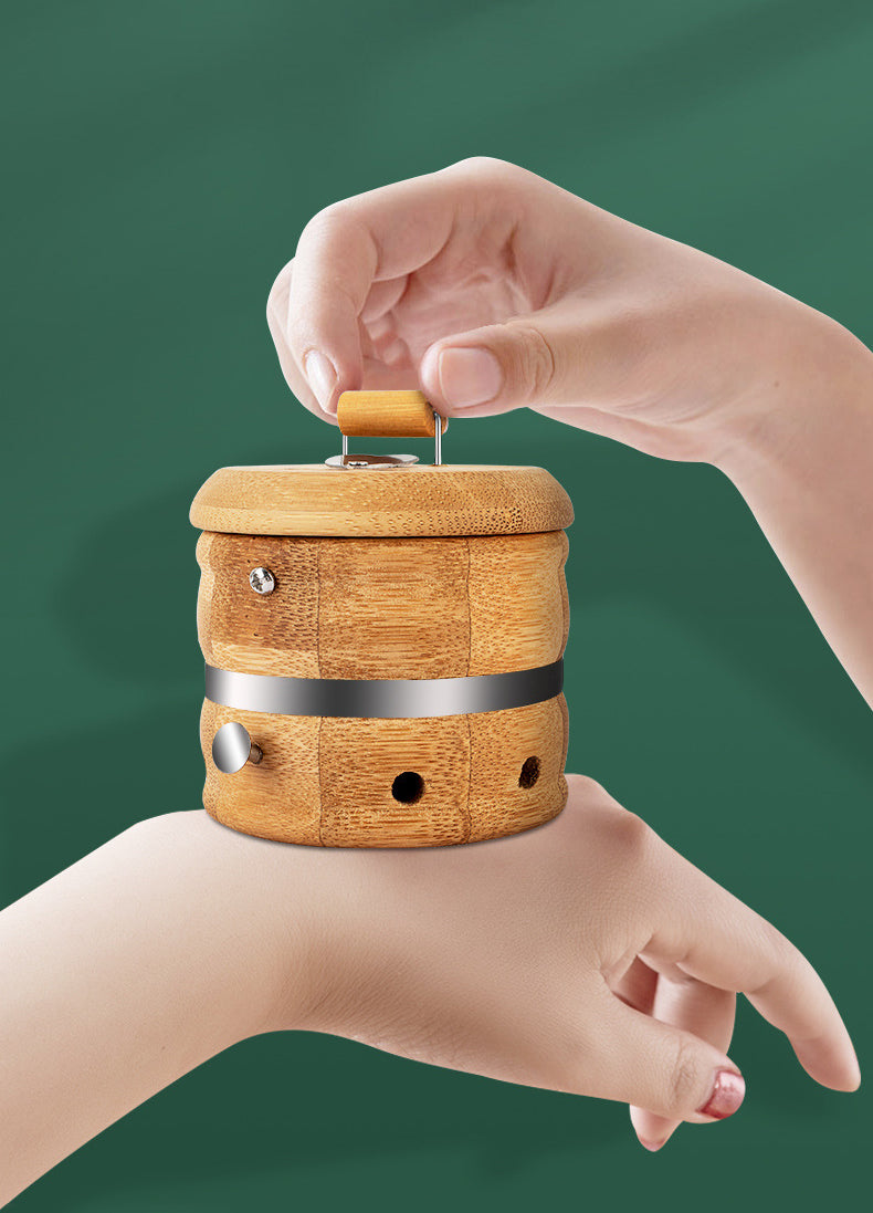 Bamboo Moxibustion Burner – Eco Friendly Moxa Pot for Relaxation, Warm Therapy and Traditional Home Wellness Sessions