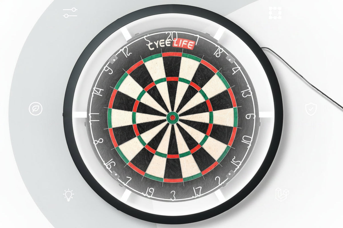 Dart Board Lighting System – LED Dartboard Light Ring with Focused Illumination for Professional Practice, Game Rooms, Bars and Competitions