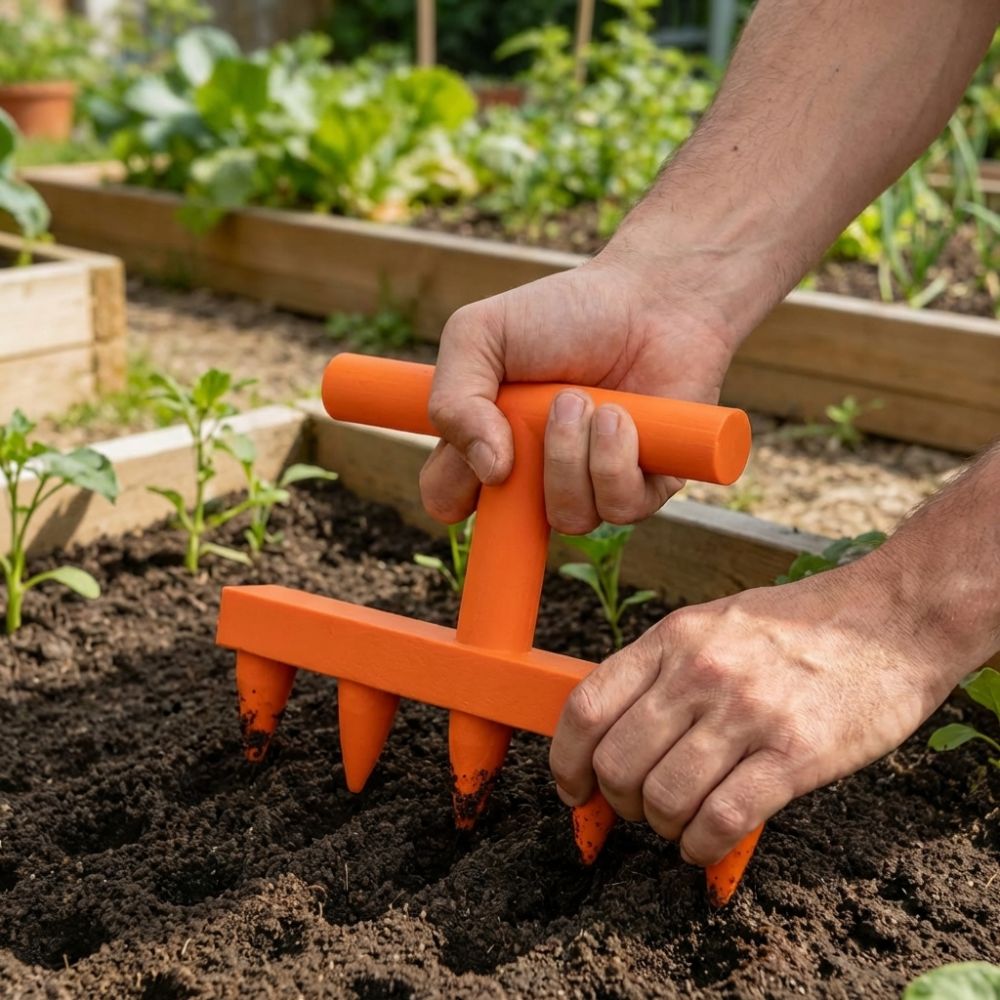 Precision Garden Seed Sower – Household Vegetable and Flower Seed Dispenser for Faster, Cleaner Planting, Seedling Trays and Organized Nursery Work