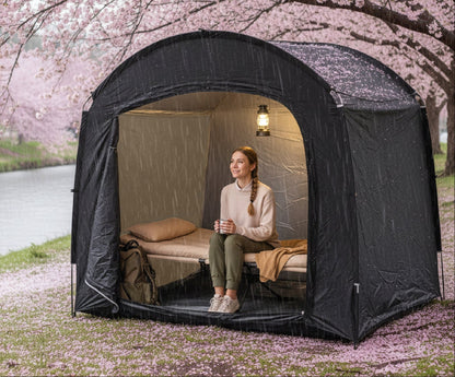 Outdoor Bike Shelter Tent – Portable Waterproof Bicycle Canopy with Thick Oxford Cloth Protection for Cycling, Travel, Hiking and Camping