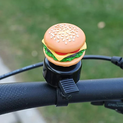 Cartoon Bicycle Bell – Loud Kids Bike Bell with Fun Hamburger Design for Scooters and Children's Bicycles