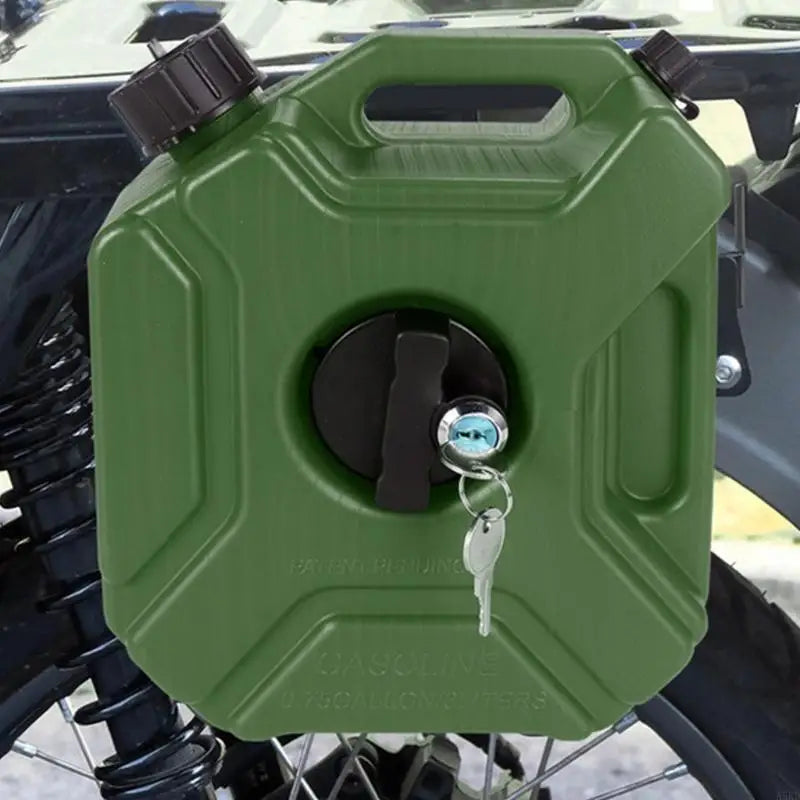 Portable Fuel Storage Can – Lockable Plastic Petrol and Diesel Tank for Emergency Backup, SUVs, Motorcycles, Outdoor Travel and Utility Use