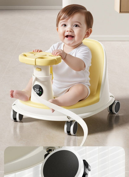 Smart Temperature Baby Bath Seat – Multifunctional Toddler Bath Chair with Safe Materials for Comfortable Bathtub and Shower Support