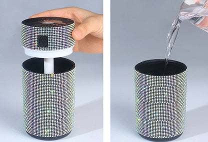 Luxury Diamond Car Diffuser – Shiny LED Humidifier and Air Freshener for Stylish Auto Interiors, Aromatherapy Ambience and Refreshing Everyday Drives