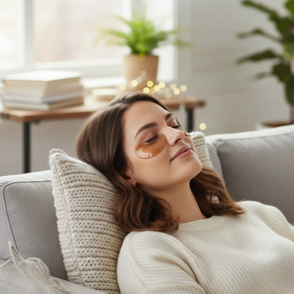 Caffeine Brightening Under-Eye Mask – Firming Eye Patches for Dark Circles, Puffiness and Tired Eyes with a Refreshed Appearance