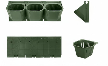 Vertical Wall Planter Box – Single-Hole Indoor Outdoor Flowerpot for Space-Saving Green Walls, Shopping Displays, Home Gardens and Creative Plant Decor