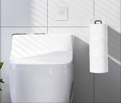 Bathroom Toilet Paper Holder – Over the Tank Storage Organizer with Extra Roll Capacity for Small Bathrooms and Restrooms