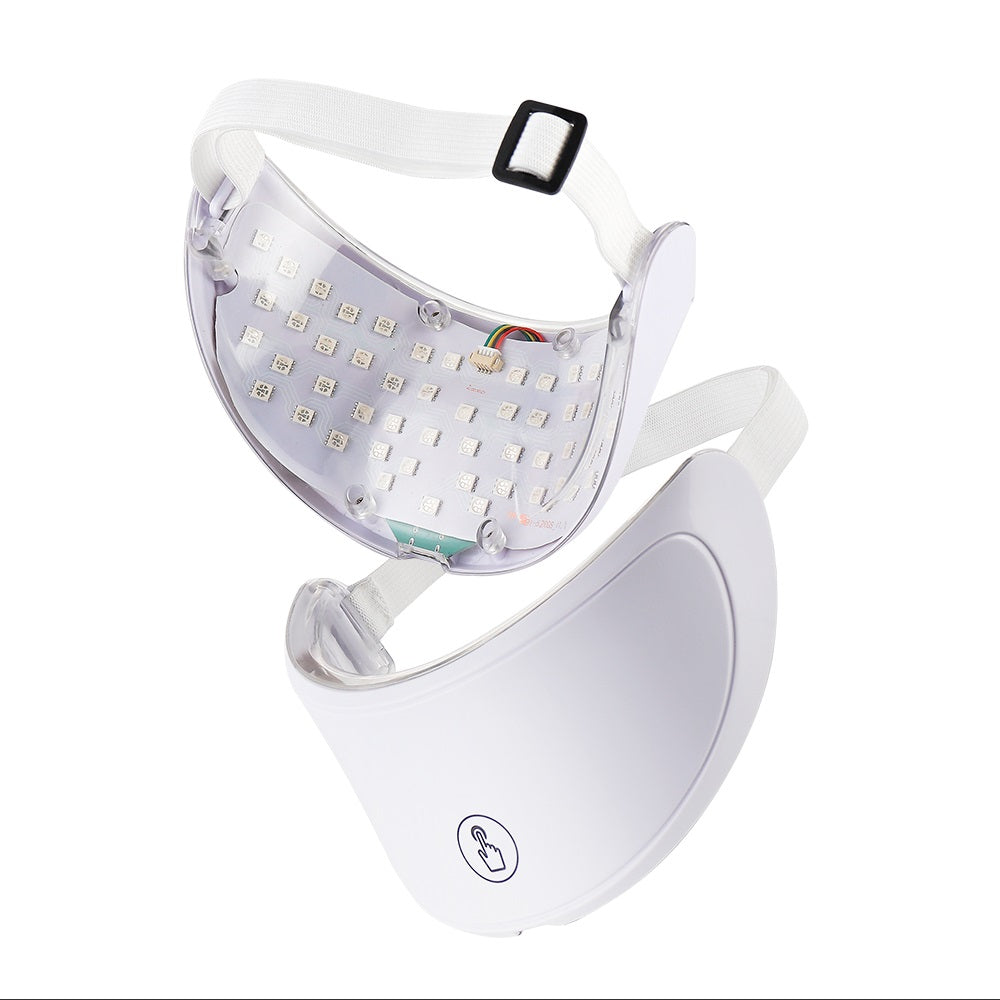 LED Neck Beauty Mask – Photon Light Skin-Care Device for Neck Firming, Brightening Appearance, Rejuvenation Routines and At-Home Wrinkle-Care Support