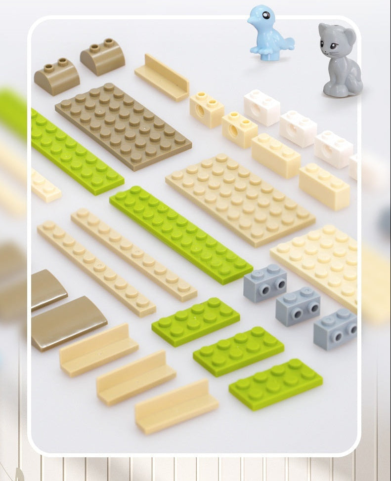 Flower Violin Building Blocks – Creative Assembly Toy for Girls and Decorative Display