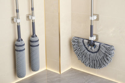Self-Wringing Spin Mop – 40cm Microfiber Wet and Dry Floor Cleaner with Hands-Free Washing for Kitchen, Bathroom and Home