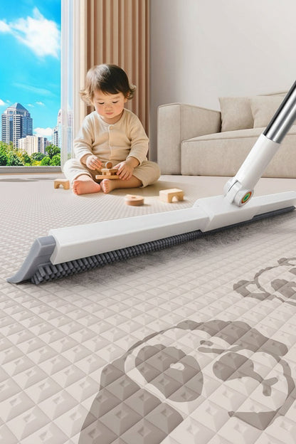 Silicone Magic Floor Squeegee Broom – 180° Flexible Wet and Dry Water Wiper for Bathrooms, Toilets, Kitchens and Living Rooms