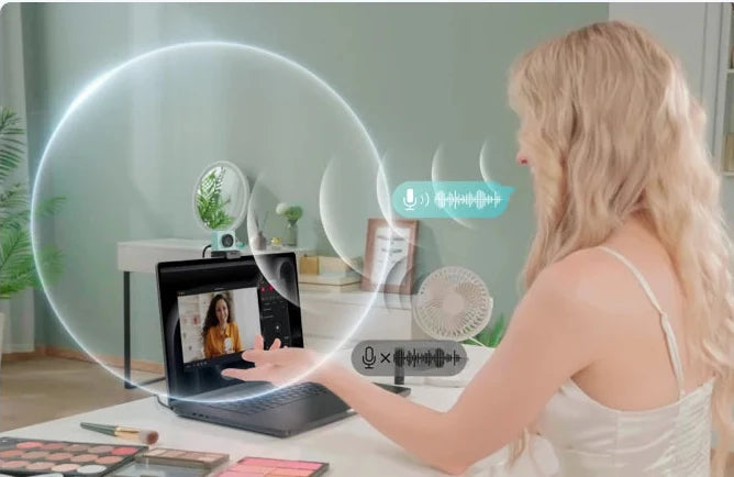 Meet 4K Webcam – AI Framing HDR Webcam with Autofocus, Dual Microphones and 60FPS Streaming Performance