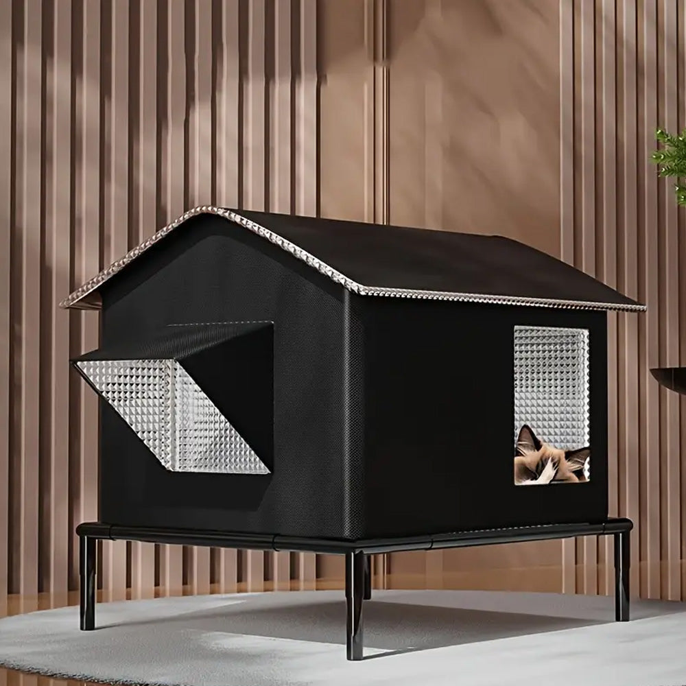 Elevated Waterproof Pet Bed – Moisture-Resistant Cat House with Weatherproof Design for Small and Medium Dogs Indoor or Outdoor