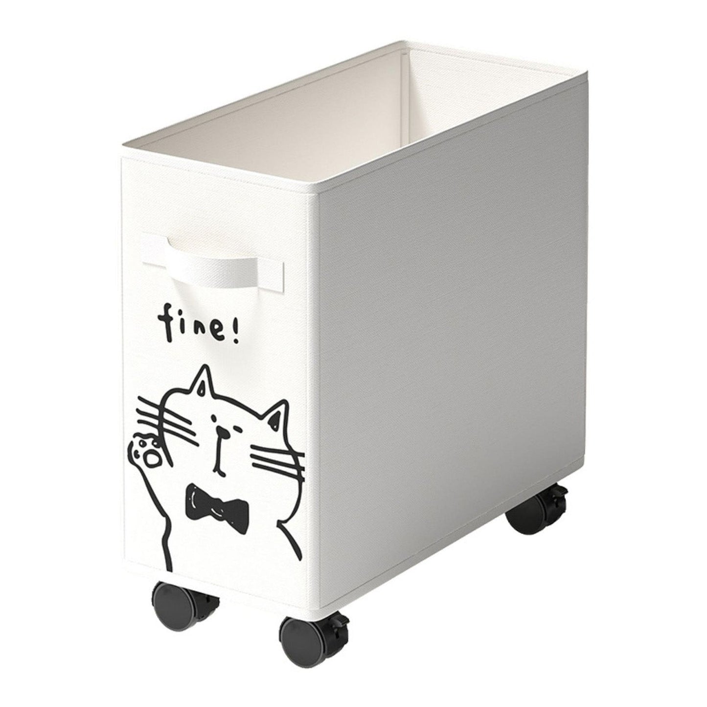 Rolling Under Desk Storage Cart – Mobile Organizer with Wheels for Books, Laptop Bags, Office Supplies and School Essentials