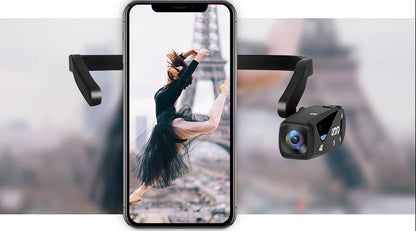 Ordro EP6 PLUS 4K Vlog Camera – Wearable WiFi Camcorder for YouTube, POV Recording and Content Creation