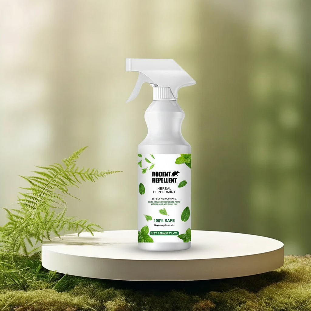 Mint Scent Rodent Repellent Spray – Long Lasting Mouse and Rat Deterrent Safe for Homes, Gardens, Children and Pets