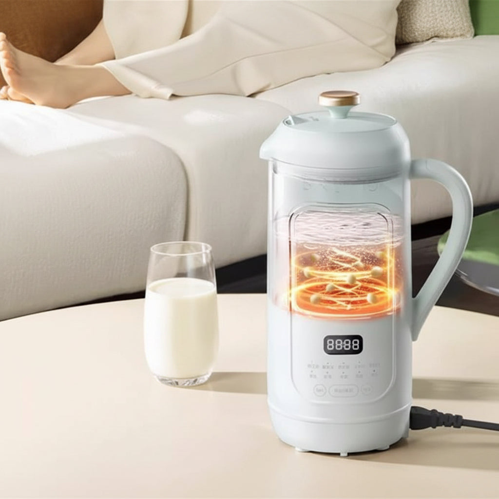 Automatic Soy Milk Maker – Mini No Filter Wall Breaking Machine for Fresh Soy Milk, Soups and Healthy Drinks
