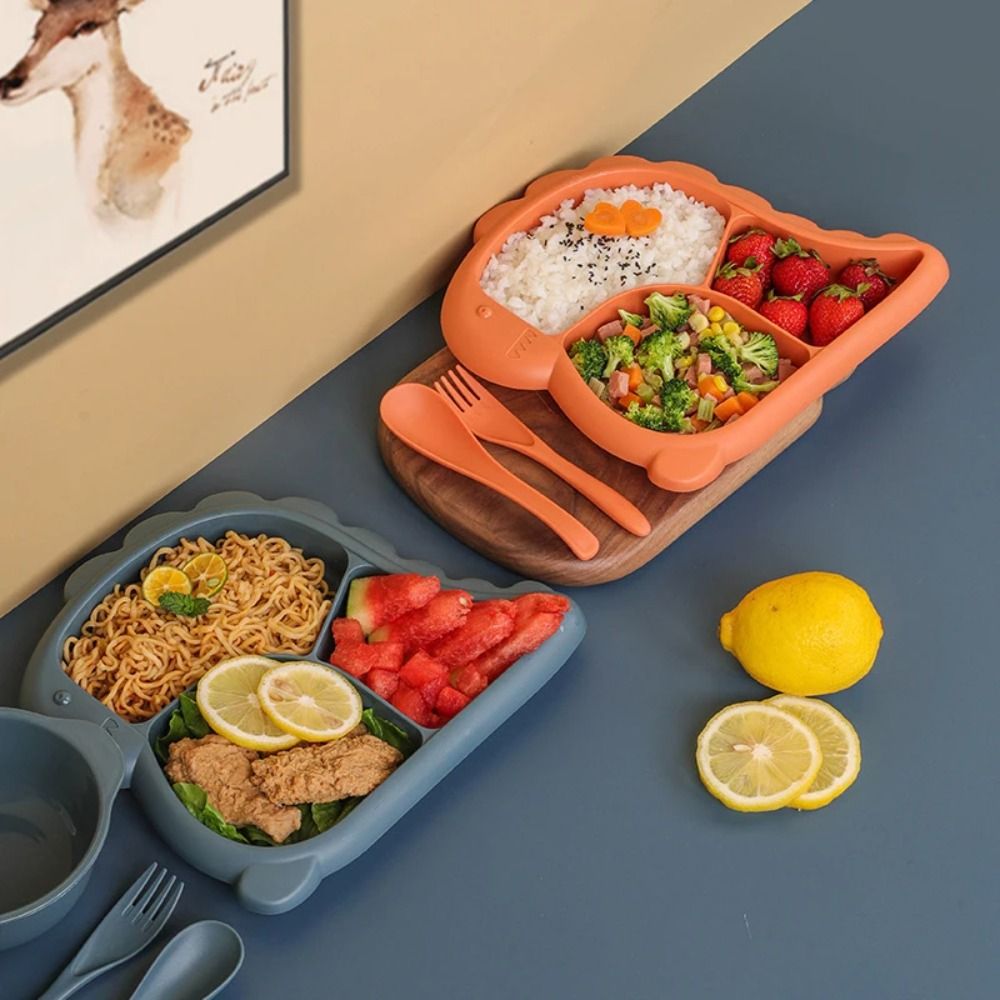 Dinosaur Baby Dinnerware Set – Cute Feeding Bowls, Plates, Forks and Spoons for Toddlers Learning Independent Eating