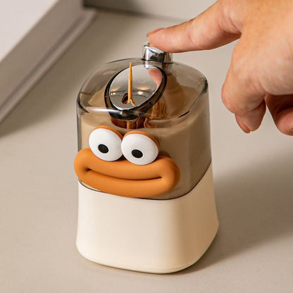 Automatic Toothpick Holder – Push Pop Toothpick Dispenser Box for Kitchen, Dining Table and Hygienic Home Organization