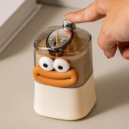 Automatic Toothpick Holder – Push Pop Toothpick Dispenser Box for Kitchen, Dining Table and Hygienic Home Organization