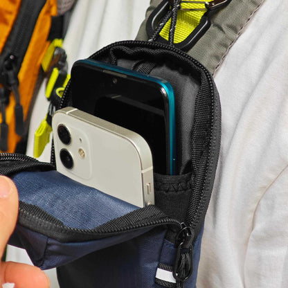 Backpack Strap Phone Pouch – Lightweight Water-Resistant Shoulder Storage Bag for Hiking, Travel and Outdoor Essentials with Easy-Access Compact Design