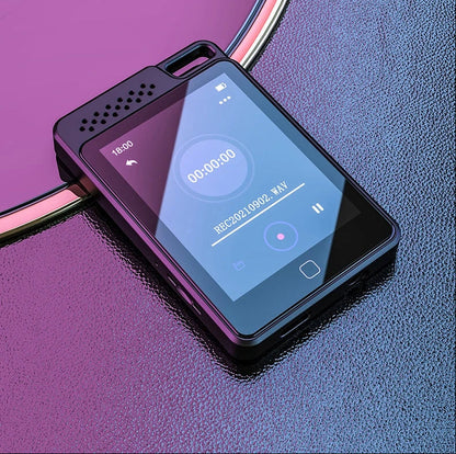 Bluetooth MP3 Music Player – Full Touch Screen HiFi Walkman with Built-In Storage, FM Radio and Portable Audio Playback