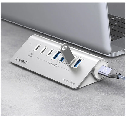 USB 3.2 Hub Splitter – 4/7-Port USB-A and Type-C Docking Station with Card Reader, Charging and Switch Adapter for MacBook PC Laptop