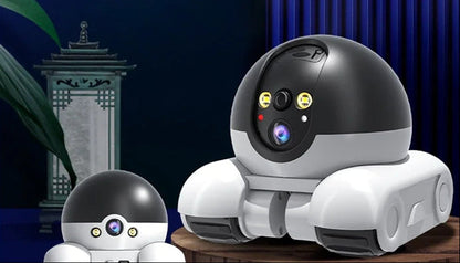 Rotating Pet Camera –360°  Interactive Home Security Camera with Two-Way Audio, Night Vision Detection and Remote Monitoring for Dogs and Cats