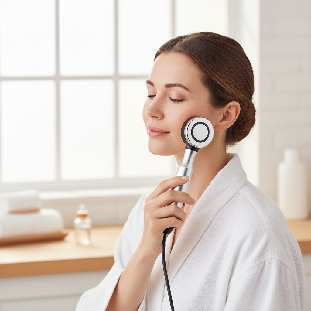 RF Beauty Device –5MHz  Tripolar Radio Frequency Machine for Face, Eyes and Body Skin Tightening and Anti Aging Care