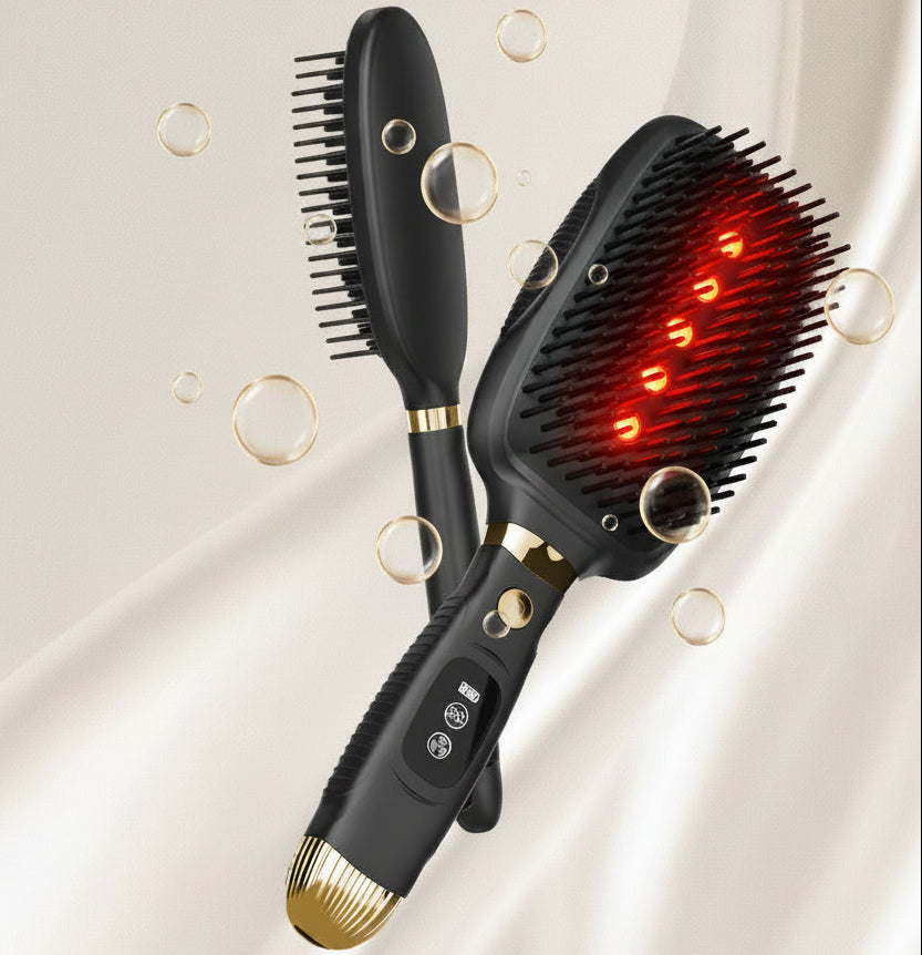 Electric Scalp Massaging Brush – Laser Hair-Care Comb and Massage Tool for Scalp Stimulation, Relaxation and Convenient At-Home Grooming Routines
