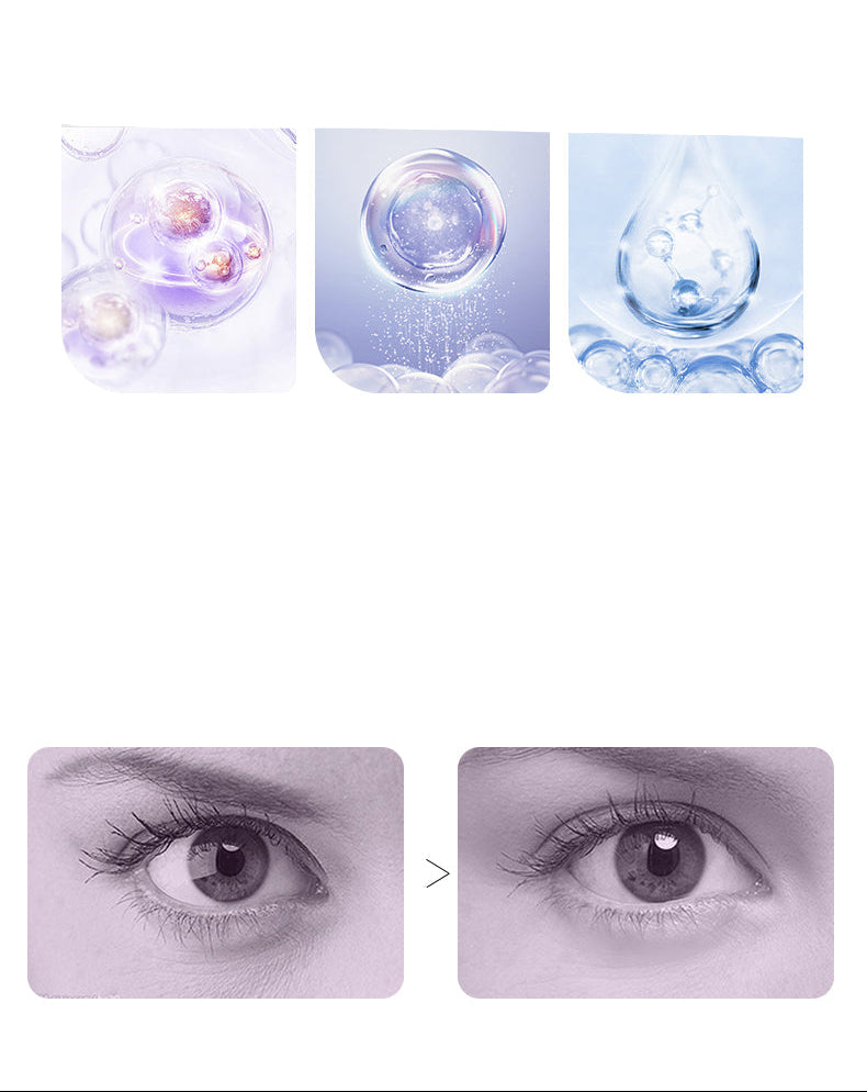 Anti Wrinkle Eye Cream Roller - Hyaluronic Acid Eye Treatment for Dark Circles, Puffiness Reduction and Anti Aging Care