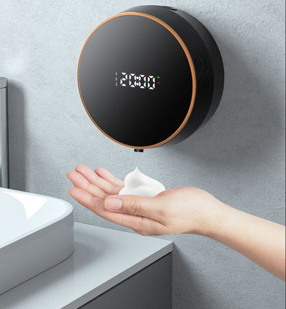 Touchless Automatic Soap Dispenser – Rechargeable Foaming Hand Washer with Smart Sensor, Type-C Charging and Digital Temperature Display