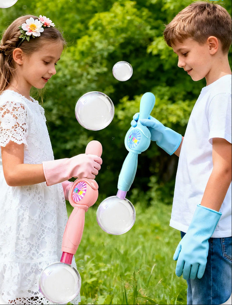Electric Fog Bubble Machine – Automatic Smoke Bubble Maker with Colorful Lights and Music for Parties, Playrooms and Creative Events