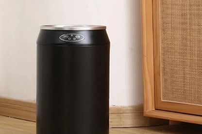 Automatic Round Waste Bin – Modern Hands-Free Trash Can with Lid for Bathroom, Bedroom, Kitchen and Stylish Home Organization