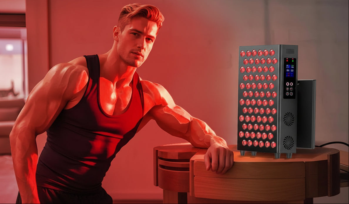 LED Red Light Therapy Panel – Dimmable 660nm and 850nm Infrared Beauty Device for Facial, Body Skin Care, Rejuvenation and Wellness
